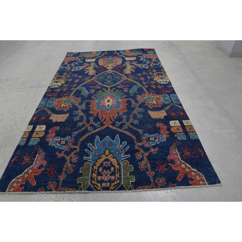 Transitional One-of-a-Kind Rectangle 5'10" X 9'4" Wool Area Rug