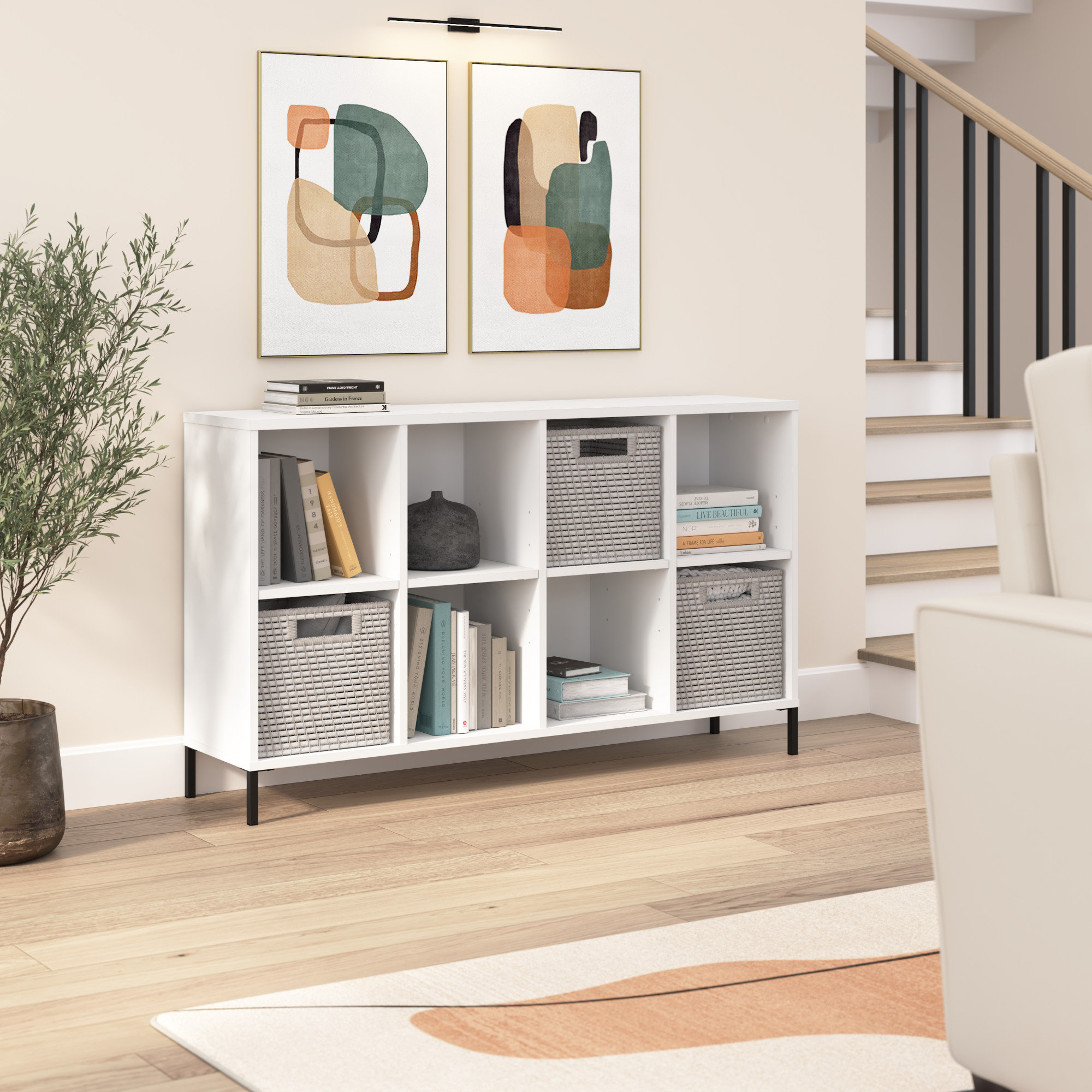 Wade Logan® Caleshia 8 Cube Bookcases | Wayfair