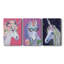 Unicorn II - ensemble de 3 reproductions d'art sur toile tendue-1150891642