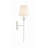 Margo 1-Light Dimmable Wrought Iron Wallchiere with Silk Shade -84159247