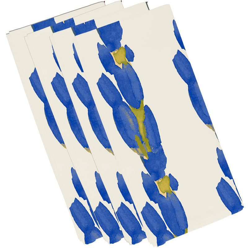 Polyester Floral Square Napkin