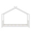 Lit plateforme House avec tête et pied de lit, toit-1129965726