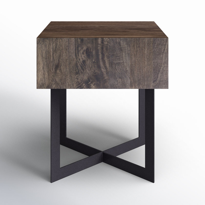 Tiburon Solid Wood End Table, Natural