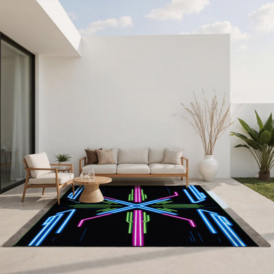 Tapis intérieur et extérieur Luminal Orbit