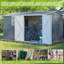 Remise de rangement extérieure avec fenêtre et 4 bouches d'aération pour la cour, le jardin et le patio