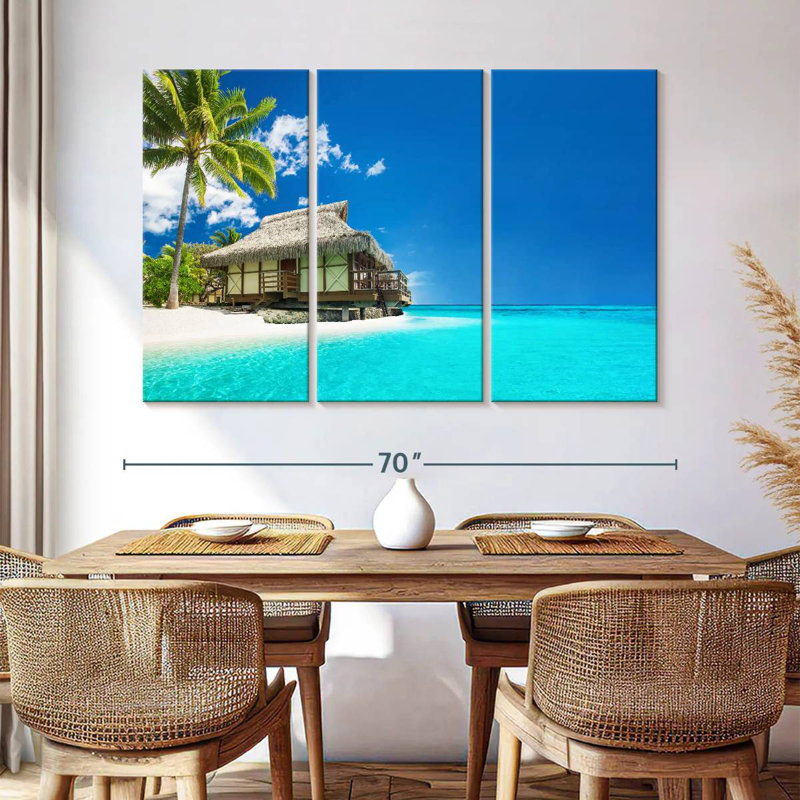 Plage tropicale Gillard Tahiti, H 42 po x l 65 po