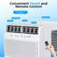  12,000 Btu U-shaped Window Air Conditioner - Ultra Quiet 45db, Cools 550 Sq.ft, 6 Modes & Remote Control, Energy Saving With Sleep Mode & Auto Temp Sensor
