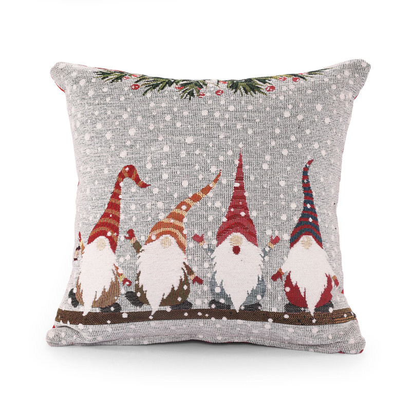Telluride Cotton Grey Square Euro Cushion