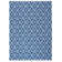 Tapis intérieur / extérieur bleu marine Bertran
