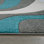 Tapis gris / bleu en polypropylène tissé à la machine Alber