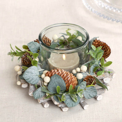Glass Tabletop Tealight Holder