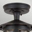Talia Black 1 - Bulb Outdoor Semi Flush Mount