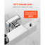 Thermostatic Shower Faucet Valve, 38? Secure Lock Thermostatic Shower Faucet Valve, Hot Cold Water Showering Faucets Temperature Control Valves for Bathroom, RV, Hotel, Two Holes & Chrome Silver