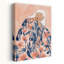 Floral Woman Dreaming Peaceful Serene Contemporary Flower Wall Art