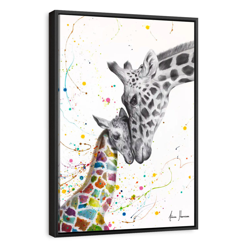 Célébration de l'amour, 13 po x 19 po, Cadre flottant noir