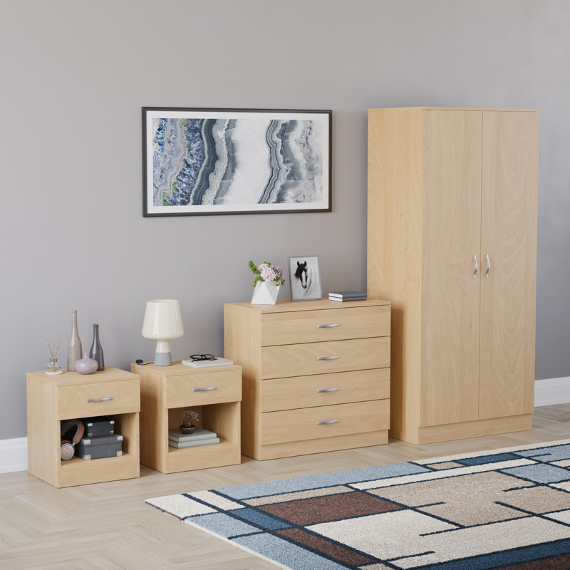Maybery Piece Bedroom Set, Pine