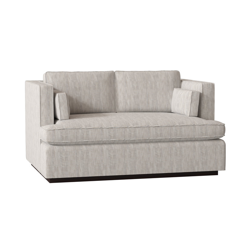 Central Park Loveseat, Black Walnut, Gray
