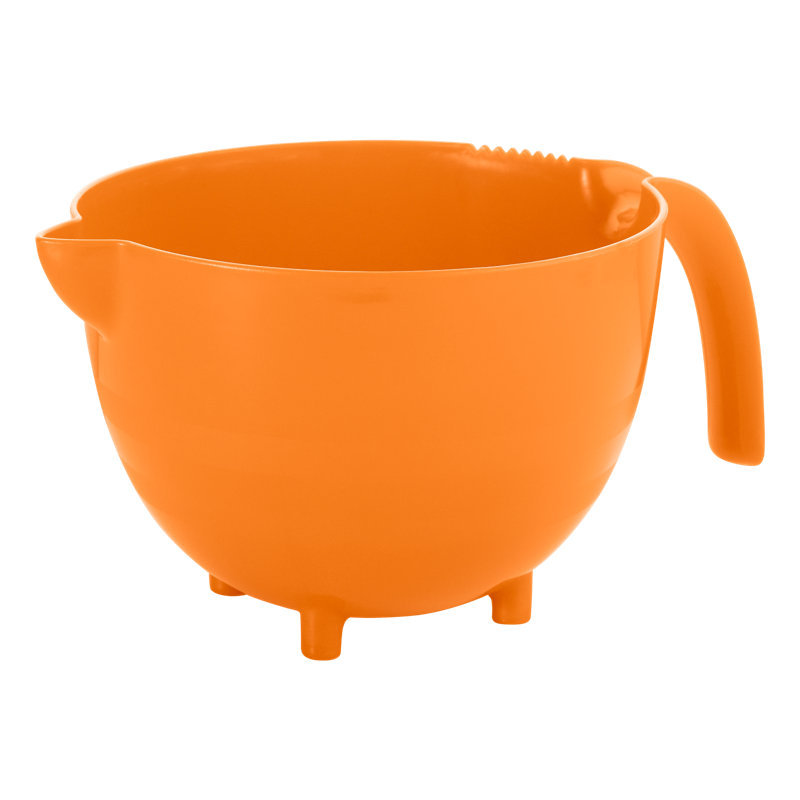 Jaylon Plastic Mixing Bowl, Orange