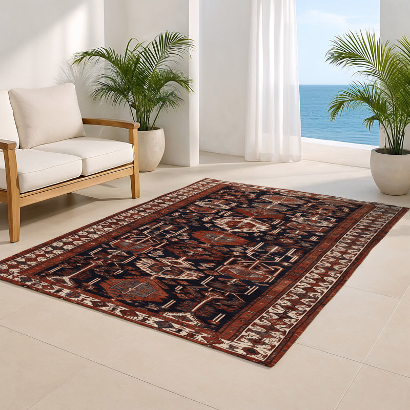 Tapis turc intérieur et extérieur brun, Rectangulaire 2 pi x 3 pi