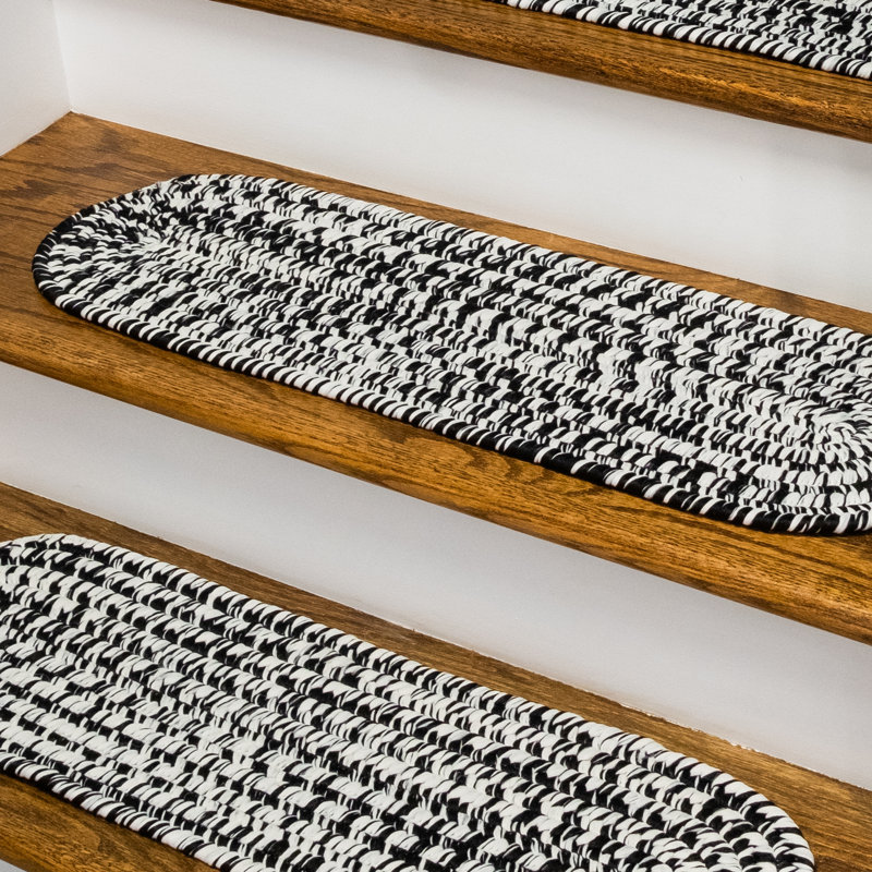 Tapis d'escalier Akhil, Noir
