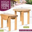 Hatcher 100 " Extendable Oak Round Solid Wood Top with Solid Wood Base Dining Table