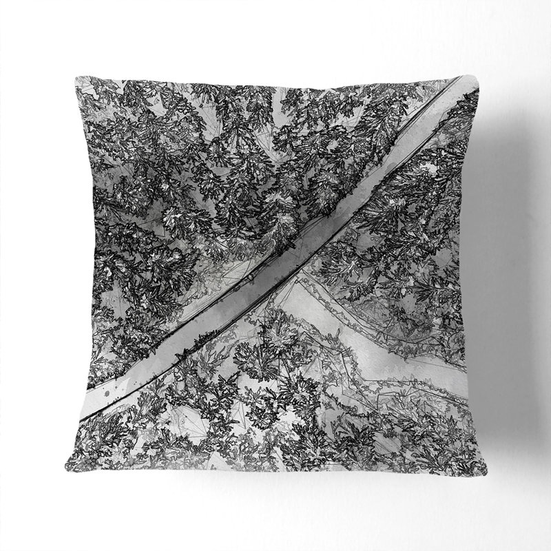 Square Throw Cushion, 55cm H x 55cm W x 20cm D