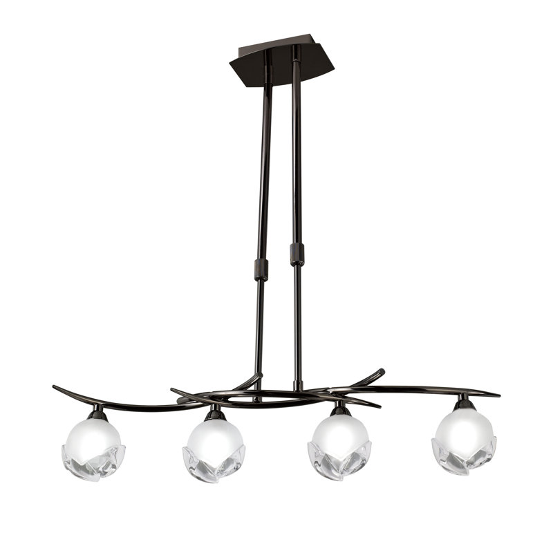 Cannava 4 - Light Kitchen Island Pendant, Black Chrome