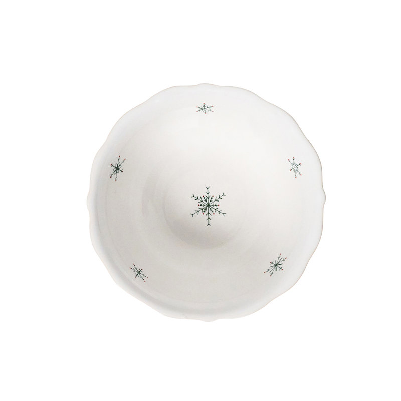 Country Estate Winter Frolic Cereal/Ice Cream Bowl - Evergreen