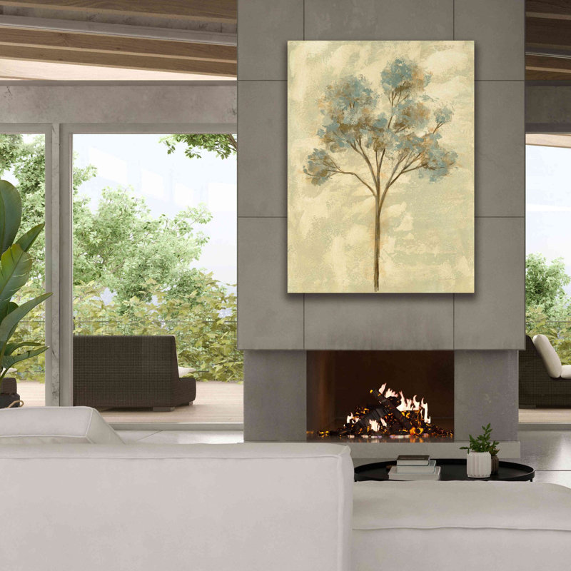 «Ethereal Tree I» par Silvia Vassileva, art mural sur toile, H 54 po x l 40 po x P 1,5 po