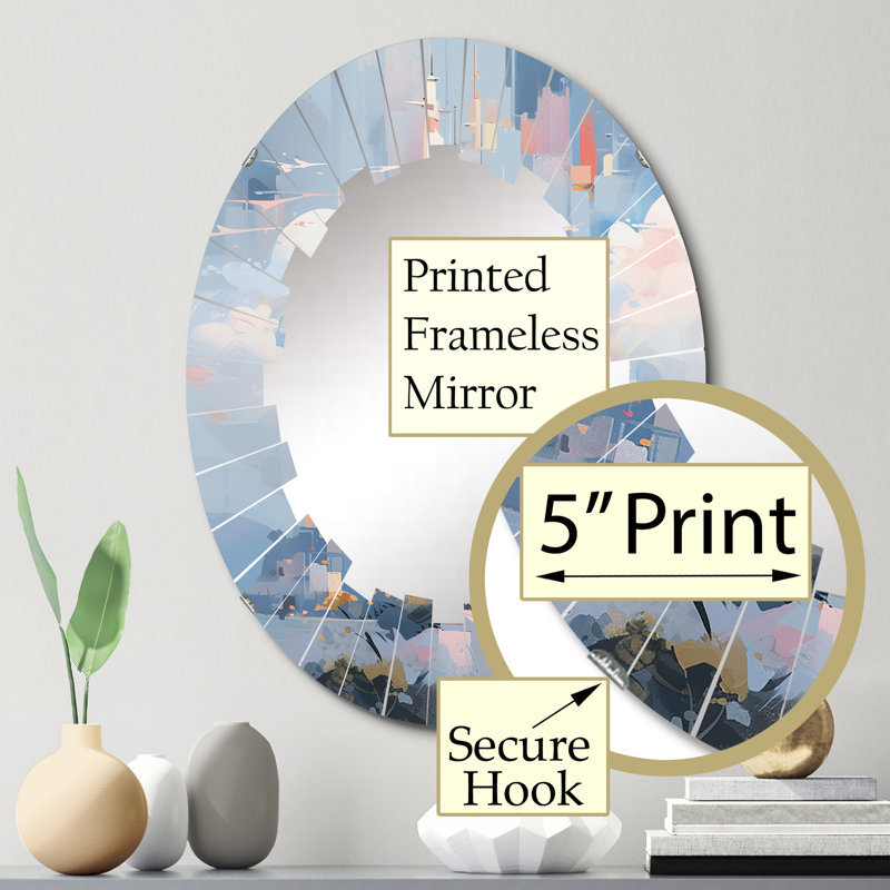 Araline Oval Mirror, 30" x 20"