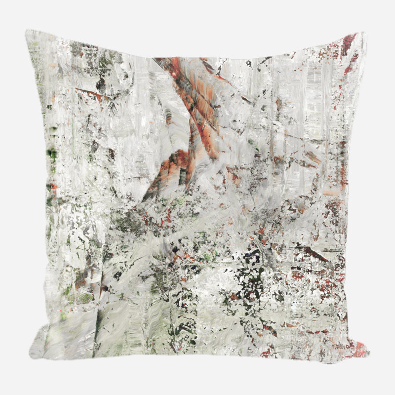 Coussin décoratif en lin, 15 po x 15 po