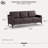 Turner 68.9" Square Arm Faux Suede Sofa-125402844-125402842