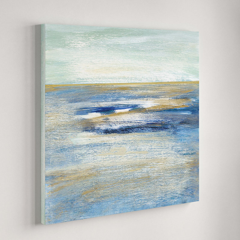 «Tuscan Shore II», reproduction de peinture à l'huile, Toile tendue, H 16 po x l 16 po x P 1,5 po