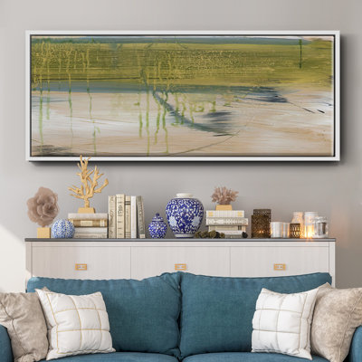 Aquatic Reflections I- Framed Canvas