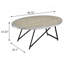 Table basse ovale