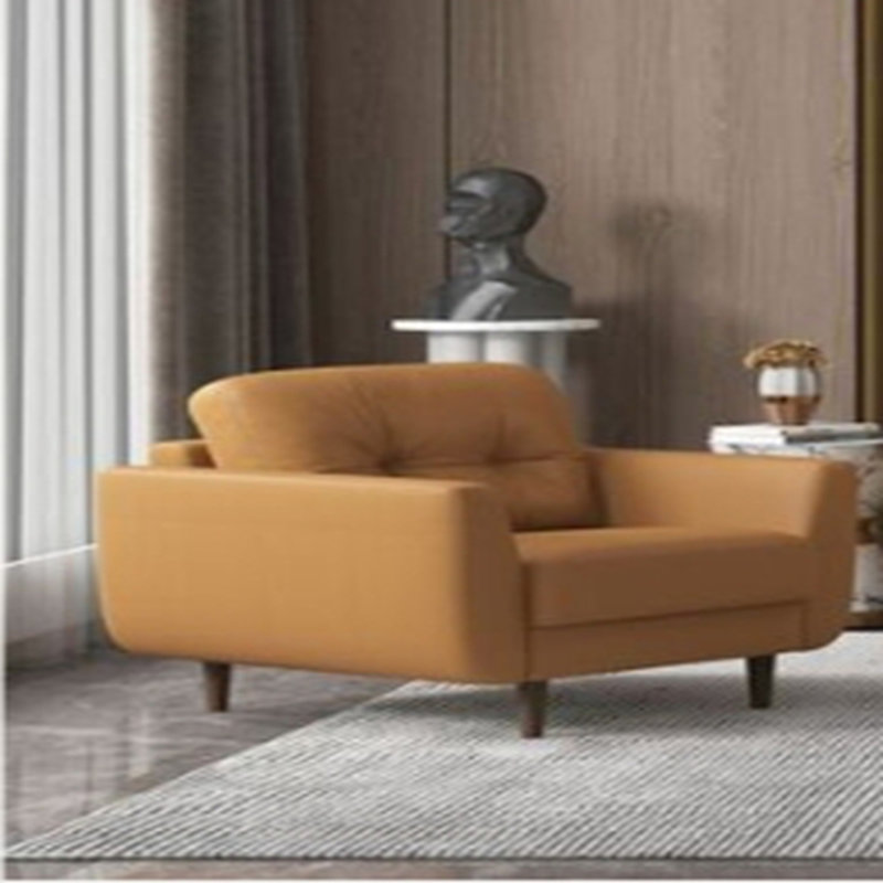 Radwan Camel Leather Chair