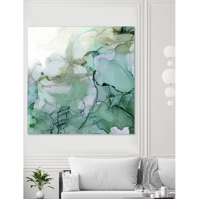 «Emerald Cavern I», reproduction d'art sur toile géante 54 po x 54 po