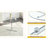 36" Round Tempered Glass Bar Table with Silver Chrome Four-Claw Base-956957753