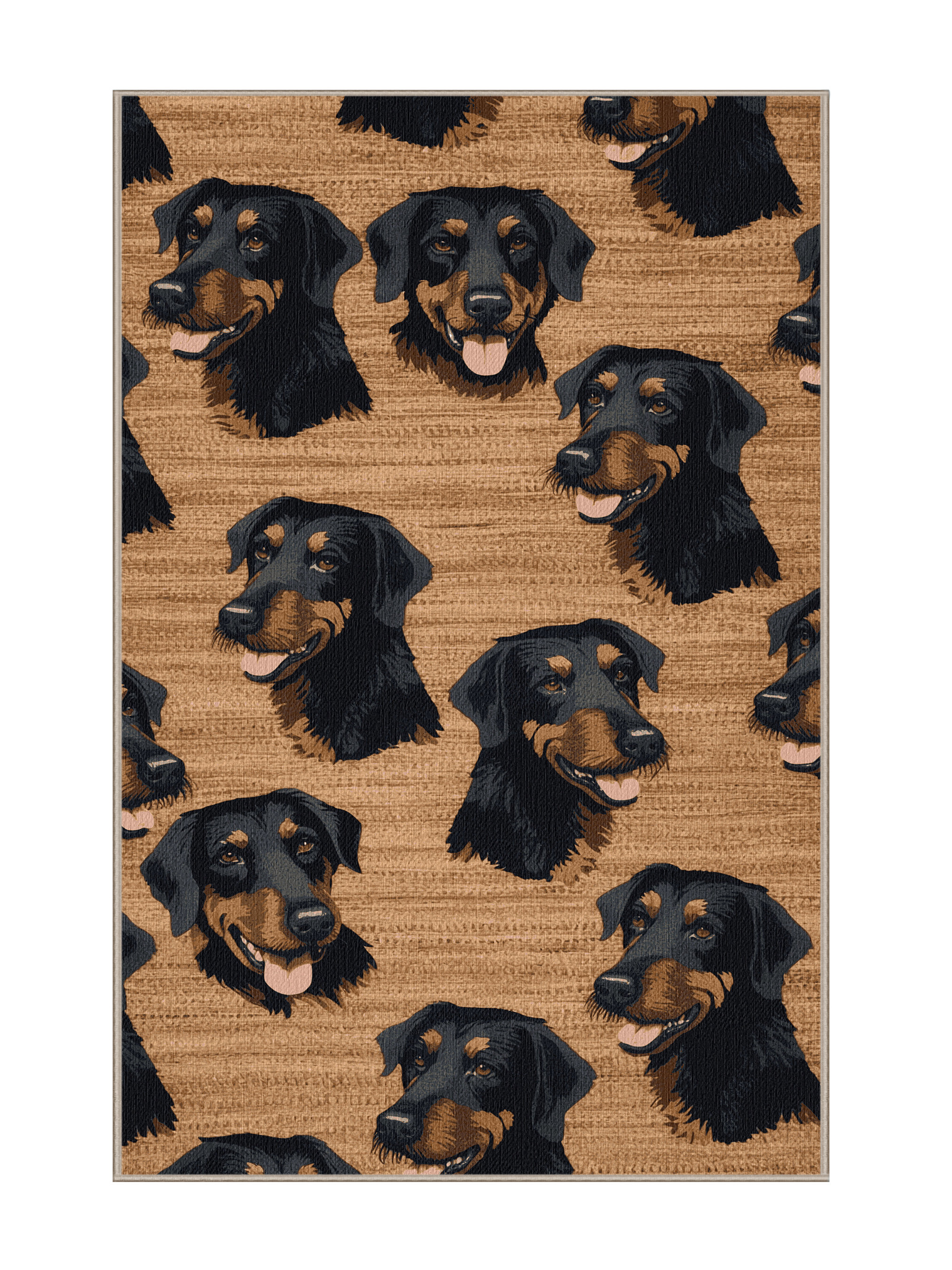 Red Barrel Studio® Washable Hovawart Dogs Area Rug | Wayfair