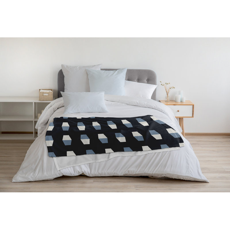 Couverture polaire Nantucket, L 30 po x L 40 po, Requin bleu