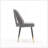 Modern Velvet Upholstered Dining Chair With Nailheads And Metal Legs, Set Of 2-2004603169