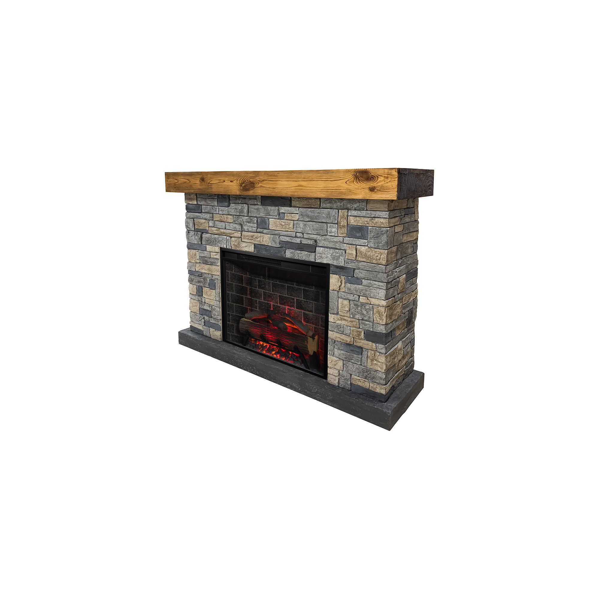Country Living Dixson Faux Stone Brick Mantel