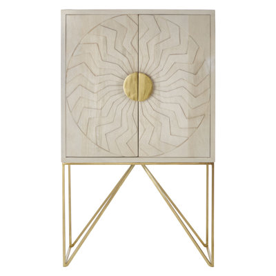 Utsav 89cm Solid Wood Sideboard