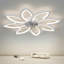 Ventilateur de plafond 35,4 po avec lumières, télécommande 3 températures de couleur, ventilateur à 6 vitesses-697622119-697622117