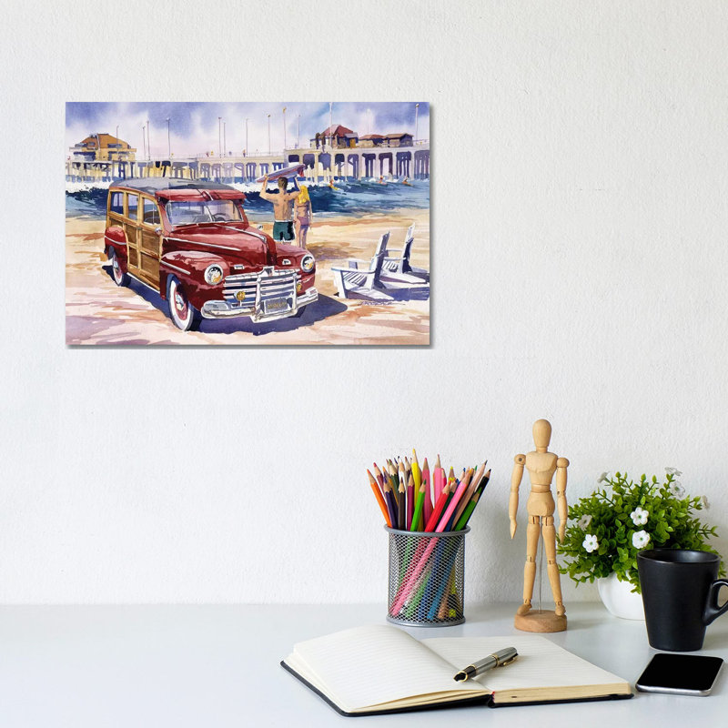 Surfin Safari by Bill Drysdale - Wrapped Canvas Print, 20.32 cm H x 30.48 cm W