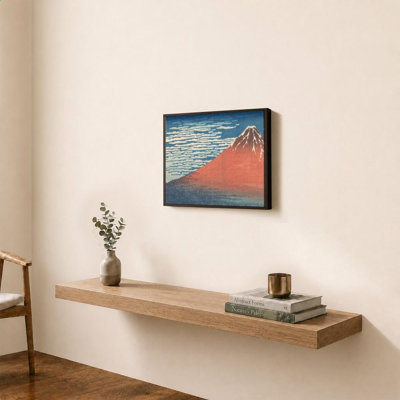 «South Wind, Clear Sky (Red Fuji)» par Katsushika Hokusai - impression sur toile