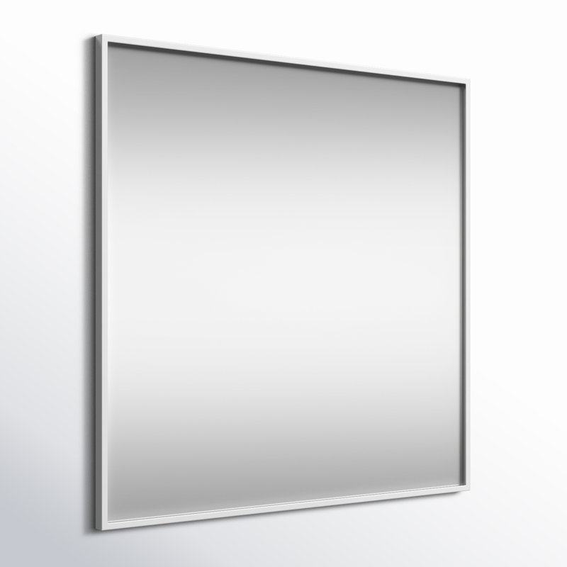 Sabine Metal Rectangle Wall Mirror, 36" x 36", Silver