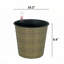 Jardinière décorative en osier 10,2 po-393384026