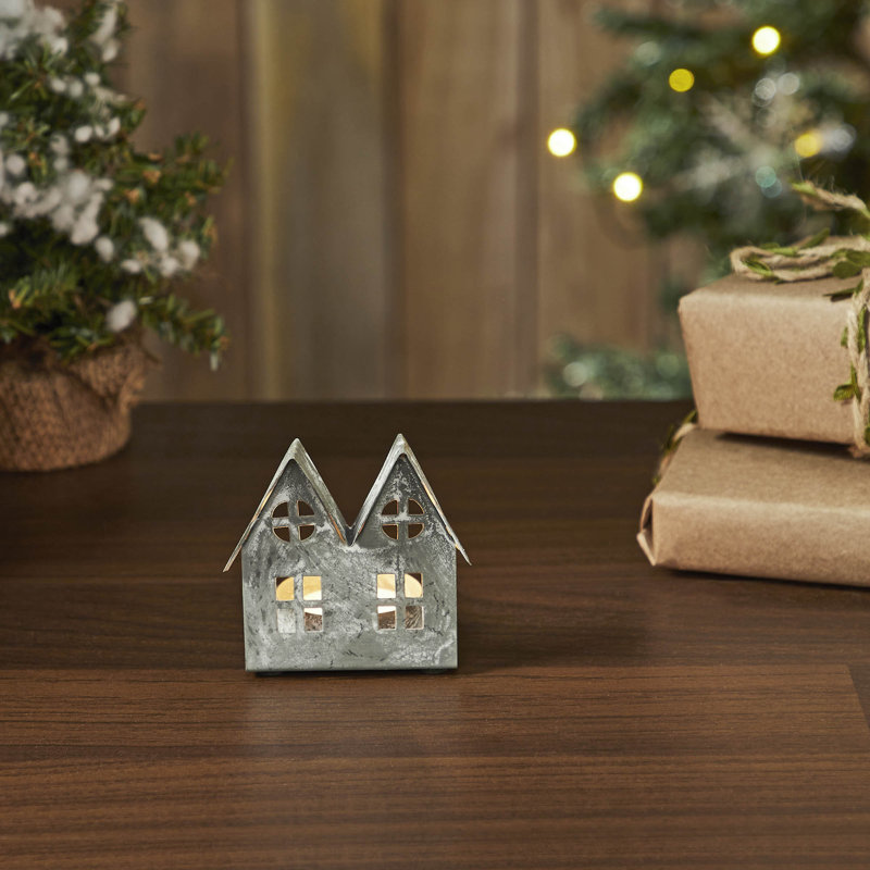 Porte-bougie en métal Festive Finds
