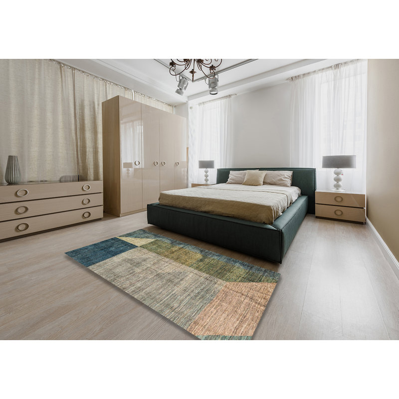 Abstract Modern 4936 Area Rug, Rectangle 6' x 9'
